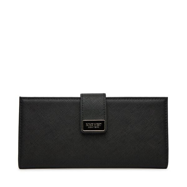 Portfel Nine West. Czarne portfele damskie Nine West, bez wzorów. Za 79.99 zł.