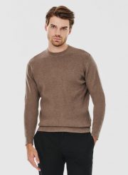 PAKO LORENTE – Męski sweter w kolorze brązowym. Brązowe swetry przez głowę męskie Pako Lorente, na jesień, m, bez wzorów, z bawełny, bez kołnierzyka. Za 169.99 zł.