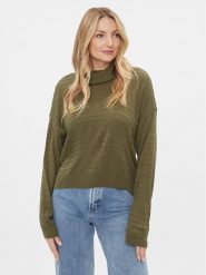 ONLY Golf 15294524 Zielony Regular Fit. Zielone swetry damskie Only, m, bez wzorów, z syntetyku, bez kołnierzyka, bez ramiączek, bez kaptura. Za 159.99 zł.