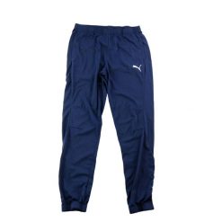 Second life - Spodnie dresowe męskie z zamkami Puma - Stan bardzo dobry. Niebieskie spodnie sportowe męskie Puma, m, bez wzorów, z dresówki, do biegania. Za 76.64 zł.