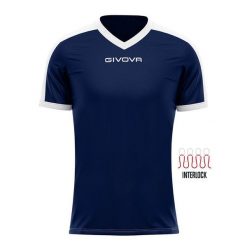 Koszulka piłkarska dla dorosłych Givova Revolution Interlock. Białe koszulki sportowe męskie Givova, xl, bez wzorów, bez kołnierzyka, bez ramiączek, do piłki nożnej. Za 64.35 zł.