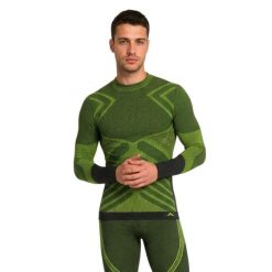Koszulka termoaktywna męska Risalti Energy High Neck. Niebieskie koszulki sportowe męskie Aulp, l, bez wzorów, z materiału, bez kołnierzyka, bez ramiączek, do biegania. Za 199.99 zł.