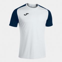 Koszulka do piłki nożnej męska Joma Academy IV. Białe koszulki sportowe męskie Joma, m, bez wzorów, bez kołnierzyka, bez ramiączek, do piłki nożnej. W wyprzedaży za 78.65 zł.