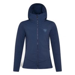 Damska kurtka z kapturem Rossignol Opside. Niebieskie kurtki snowboardowe damskie Rossignol, bez wzorów, z puchu, z kapturem, narciarskie. Za 1,034.50 zł.