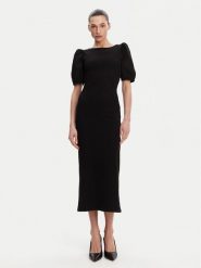 French Connection Sukienka codzienna 71YDL Czarny Slim Fit. Czarne sukienki damskie French Connection, na co dzień, m, bez wzorów, z bawełny, bez kołnierzyka, bez ramiączek, proste. Za 289.99 zł.