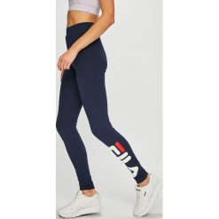 Fila - Legginsy. Szare legginsy damskie Fila, z nadrukiem, z bawełny. Za 169.90 zł.