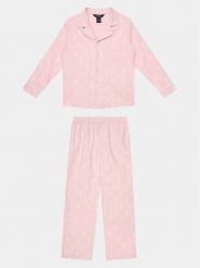 Polo Ralph Lauren Piżama 4P0150 Różowy Regular Fit. Czerwone bielizna dla dziewczynek Polo Ralph Lauren, bez wzorów, z bawełny. Za 399.99 zł.