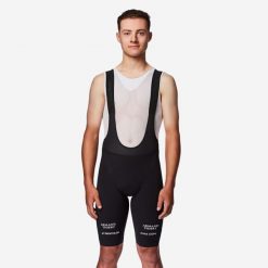 Spodenki na rower szosowy męskie Van Rysel RCR-R Pro Oficjalne Decathlon CMA CGM. Czarne buty sportowe męskie VAN RYSEL, m, bez wzorów, z materiału, rowerowe. Za 749.99 zł.