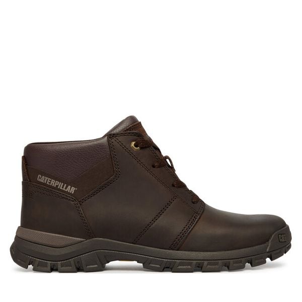 Trzewiki CAT Footwear. Brązowe botki męskie CAT Footwear, bez wzorów, bez zapięcia. Za 549.99 zł.