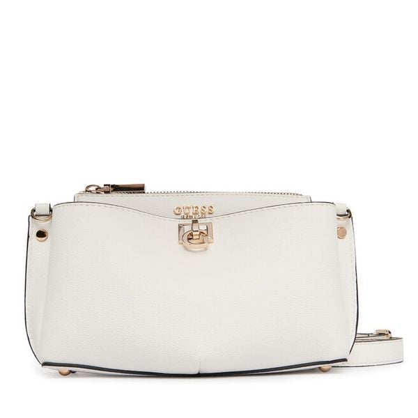 Torebka Guess. Białe listonoszki damskie Guess, z aplikacjami, bez dodatków. Za 350.99 zł.