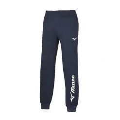 Spodnie do biegania Mizuno Team Terry. Niebieskie spodnie sportowe męskie Mizuno, m, bez wzorów, z bawełny, do biegania. Za 236.00 zł.