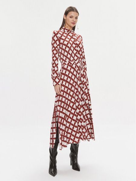 Marella Sukienka codzienna Pluto 2413621031200 Écru Regular Fit. Sukienki damskie Marella, na co dzień, m, bez wzorów, z wiskozy, bez kołnierzyka, bez ramiączek, proste. Za 569.99 zł.