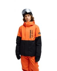 Kurtka śniegowa techniczna dla Chłopcy TITANO 10K Pomarańczowy. Brązowe kurtki i płaszcze dla chłopców Quiksilver, bez wzorów, z materiału, bez kaptura. Za 519.99 zł.