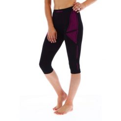 Spodnie 3/4 termoaktywne damskie Viking Etna, leggins. Czarne spodnie materiałowe damskie Viking, l, bez wzorów, narciarskie. W wyprzedaży za 74.93 zł.