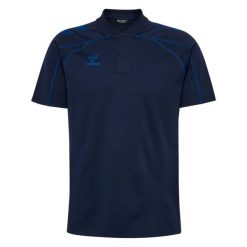 Polo Hummel Move 2.0. Niebieskie koszulki sportowe damskie Hummel, bez wzorów, bez kołnierzyka, bez ramiączek. Za 219.50 zł.