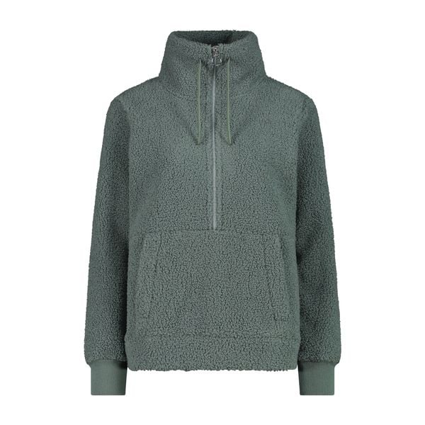 Kobieca bluza półzipowana CMP. Niebieskie bluzy damskie CMP, bez wzorów, z materiału, bez kaptura. Za 329.60 zł.