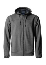 Clique Bluza z kapturem Ottawa z poliestru — szary melanż – grey melange. Szare bluzy męskie CLIQUE, s, bez wzorów, z materiału, z kapturem. Za 244.88 zł.