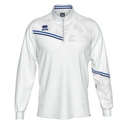 Bluza Errea Elias Giubbino Ad Dorośli. Białe bluzy sportowe męskie ERREA, l, bez wzorów, z materiału, bez kaptura, na fitness i siłownię. Za 241.00 zł.