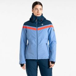 Kurtka narciarska damska Dare 2b DWP594 Flurry Jacket. Brązowe kurtki damskie Dare 2b, na zimę, m, bez wzorów, z materiału, z kapturem. Za 799.99 zł.