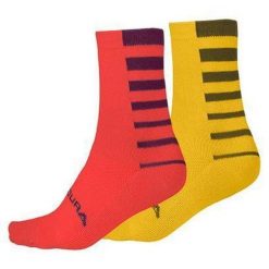 Skarpety Endura Coolmax Stripe 2 pary. Czerwone obuwie sportowe damskie ENDURA, bez wzorów. Za 69.99 zł.