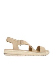 Lasocki Sandały CEO-WI23-MALTA-01 Beżowy. Brązowe sandały damskie Lasocki, bez wzorów, ze skóry, bez obcasa, na płaskiej podeszwie, bez zapięcia. Za 149.99 zł.