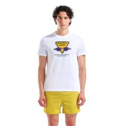 T-shirt Arena Goggles. Białe t-shirty męskie Arena, l, bez wzorów, z bawełny, klasyczne, bez kołnierzyka. Za 196.50 zł.