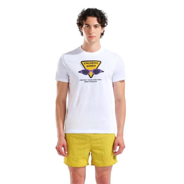 T-shirt Arena Goggles. Białe t-shirty męskie Arena, m, bez wzorów, z bawełny, klasyczne, bez kołnierzyka. Za 189.50 zł.