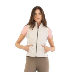 Damska kurtka bez rękawów BR Equitation Iris. Szare kurtki damskie BR, bez wzorów, z puchu, bez kaptura. Za 421.50 zł.