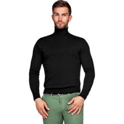 Golf Sterling Czarny. Czarne kardigany męskie LANCERTO, z bawełny. Za 199.90 zł.