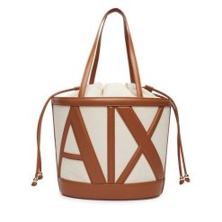 Torebka Armani Exchange. Brązowe torebki do ręki damskie Armani Exchange, bez wzorów, klasyczne, bez dodatków. Za 729.99 zł.