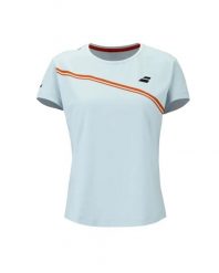 T-shirt Babolat Play Woman. Niebieskie t-shirty damskie BABOLAT, m, bez wzorów, z materiału, klasyczne, bez kołnierzyka. Za 149.00 zł.
