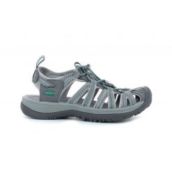 Buty do chodzenia damskie Keen Whisper. Niebieskie obuwie sportowe damskie Keen, bez wzorów, z materiału, trekkingowe. Za 425.55 zł.