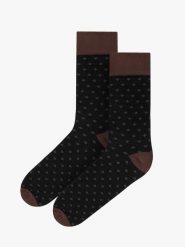 Skarpetki za kostkę męskie SKARPETY. Czarne skarpety męskie Ryłko, bez wzorów, z bawełny. Za 24.99 zł.