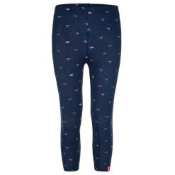 Legginsy dziecięce Loap Bafett Blue. Niebieskie legginsy dla dziewczynek LOOP, bez wzorów, z bawełny. Za 140.99 zł.