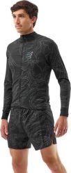 Koszulka do biegania męska Compressport Hurricane Windproof Aurora. Czarne koszulki sportowe męskie Compressport, m, bez wzorów, z elastanu, bez kołnierzyka, bez ramiączek, do biegania. Za 674.00 zł.