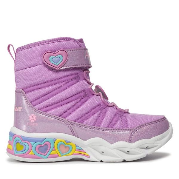 Śniegowce Skechers. Czerwone śniegowce dziewczęce Skechers, bez zapięcia. Za 349.99 zł.