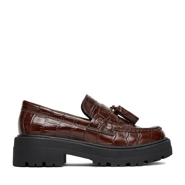 Loafersy GINO ROSSI. Brązowe mokasyny damskie Gino Rossi. Za 260.99 zł.