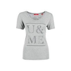 S.Oliver T-Shirt Damski 38 Szary. Szare t-shirty damskie S.Oliver. W wyprzedaży za 49.00 zł.