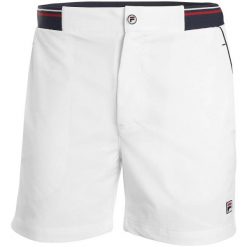 Spodenki tenisowe Fila Shorts Stephan. Białe szorty męskie Fila, m, bez wzorów, z elastanu, eleganckie. Za 191.99 zł.