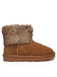 Patrizia Pepe Śniegowce PJ941.24 D Brązowy. Brązowe buty zimowe dziewczęce Patrizia Pepe, ze skóry, bez zapięcia. Za 489.99 zł.