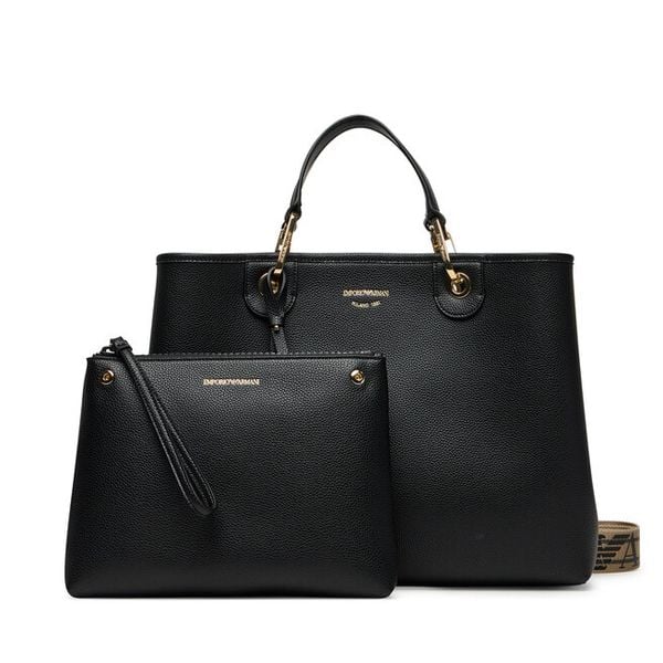 Torebka Emporio Armani. Czarne torebki do ręki damskie Emporio Armani, bez wzorów, klasyczne, bez dodatków. Za 933.99 zł.