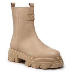 Botki Rage Age. Brązowe botki damskie Rage Age, bez obcasa, na płaskiej podeszwie, bez zapięcia. Za 509.99 zł.