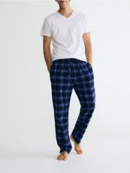 Dwuczęściowa piżama z bawełny - biały. Białe piżamy męskie Reserved, l, bez wzorów, z bawełny, bez ramiączek. Za 139.99 zł.