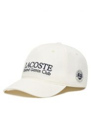 Lacoste Czapka z daszkiem RK0378 Biały. Białe rękawiczki męskie Lacoste, bez wzorów, z bawełny. Za 319.99 zł.
