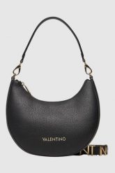 VALENTINO Czarna torebka księżyc Alexia Hobo Bag. Czarne torebki do ręki damskie Valentino by Mario Valentino, bez wzorów, klasyczne, bez dodatków. W wyprzedaży za 382.99 zł.