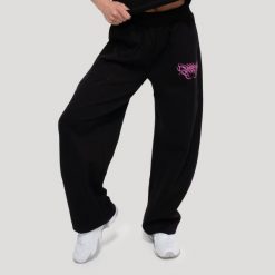 Spodnie damskie fitness oversize czarne Thorn. Czarne spodnie materiałowe damskie GYMBEAM, m, bez wzorów, z bawełny, na fitness i siłownię. Za 131.90 zł.