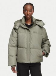 KARL LAGERFELD Kurtka puchowa Essential B3W15002 Zielony Regular Fit. Zielone kurtki damskie KARL LAGERFELD, s, bez wzorów, z puchu, bez kaptura. Za 1,299.00 zł.