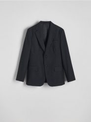 Marynarka slim fit w prążek - wielobarwny. Marynarki męskie Reserved, bez wzorów, z tkaniny. W wyprzedaży za 139.99 zł.