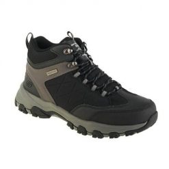 Buty trekkingowe męskie Skechers Selmen. Czarne trekkingi męskie Skechers, przed kolano, trekkingowe. Za 466.00 zł.