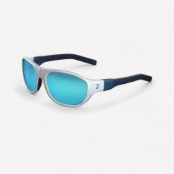 Okulary przeciwsłoneczne turystyczne dla dzieci Quechua MH T500 6-10 lat kat. 4. Niebieskie okulary przeciwsłoneczne dla dzieci Decathlon. Za 49.99 zł.